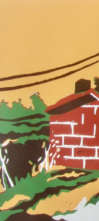 Linoldruck &ndash; Landstrasse